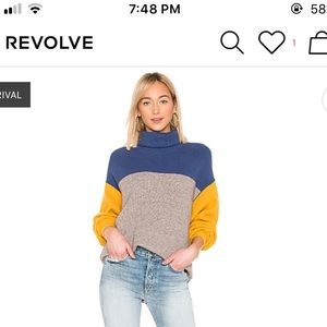 Free People Colorblock Sweater